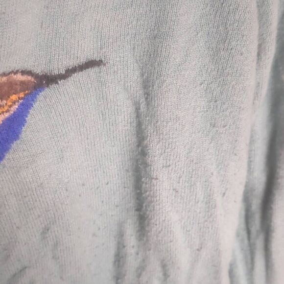 Boden Hummingbird Light Blue Sweater Cashmere Blend Small 6 - Picture 4 of 8